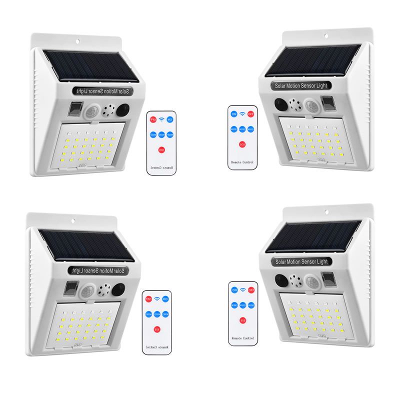 Set Of 4 Led Solar Burglar Warning Alarms Q-666-3 