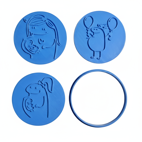 Flork Baby Fondant Stamp Set - 3 Piece - 6 cm
