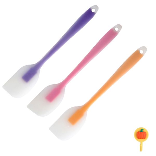 Set of 3 Silicone Spatulas, Heat-Resistant, Cooking Utensils, Multicolor