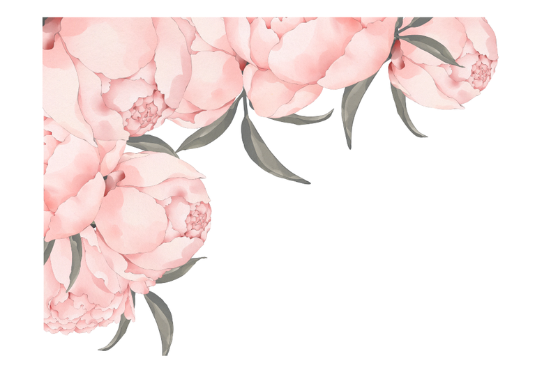 Peony Wall Vinyl Stickers