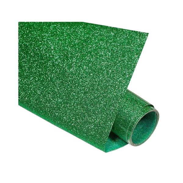 PU T-Shirt Transfer Vinyl - Glitter Green 61cm x 2m