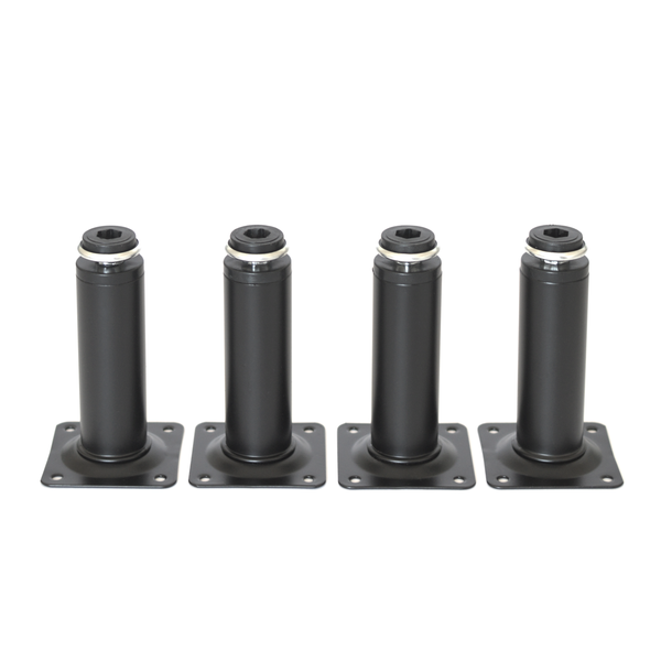 Project Solutions Cabinet Leg 100 X 30 Matt Black Pack of 4
