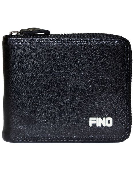 Fino DWS-825 Genuine Leather Zip Around Multi Credit Card Holder Wallet with Box