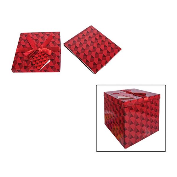 Gift Box Flat Pack Love 22x22x22cm - 8 Pack