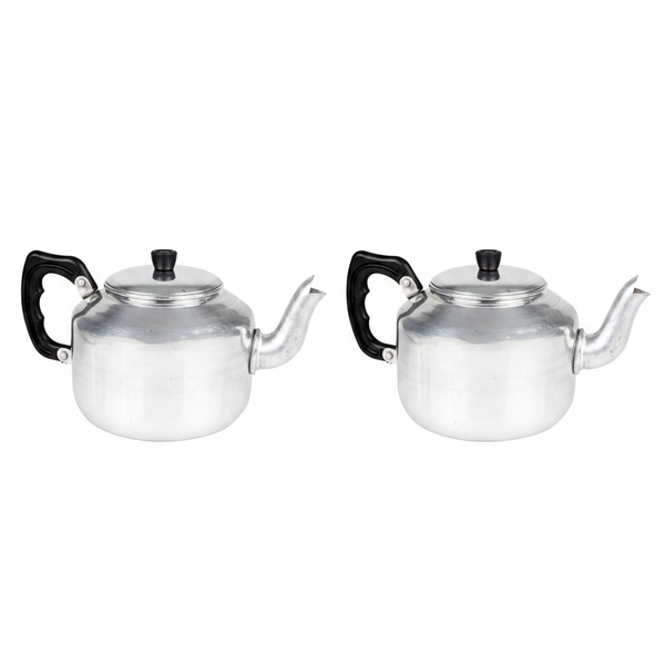 Aluminium Teapot for 6 Cups - Lightweight &amp; Durable Tea Brewer - 2 Pack