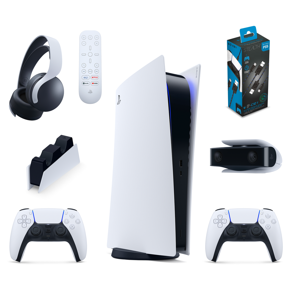 Playstation 5 Console Digital Edition PS5 6 Pack Bundle Shop Today 
