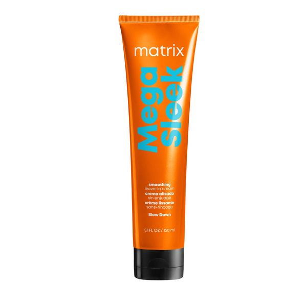 Matrix Mega Sleek Blow Down Cream - Smoothing Leave-In Hair Cream for Unruly &amp; Frizzy Hair - 150ml