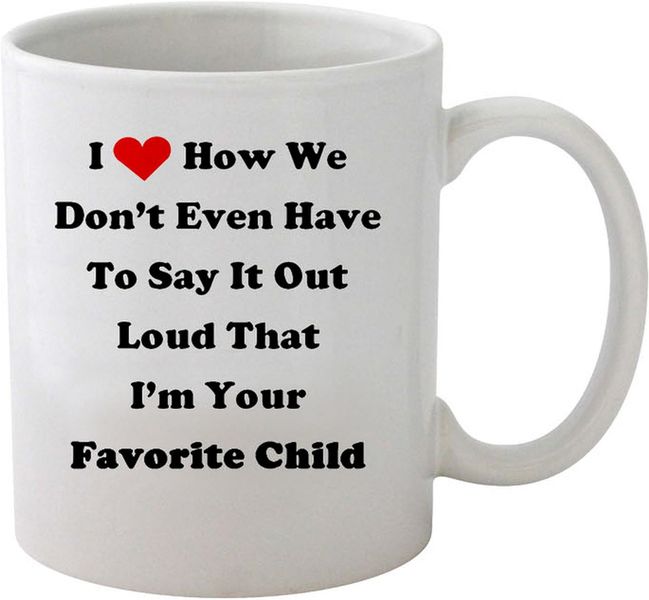 I'm Your Favorite Child Mom Dad Christmas Birthday Gift Mug
