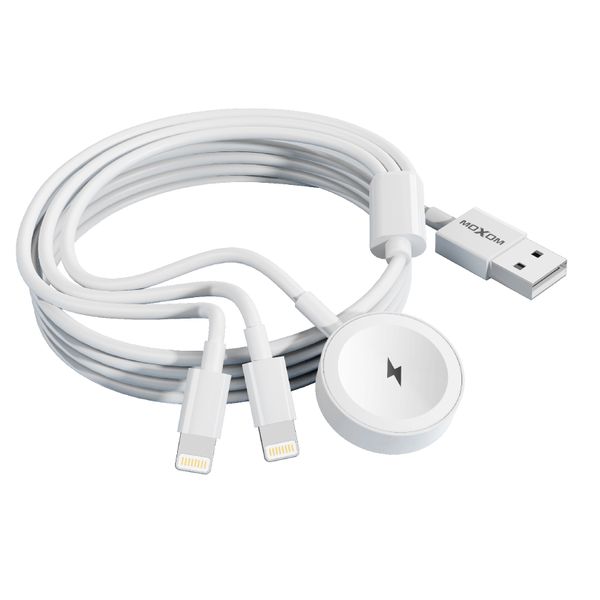 Moxom MX-CB154 WL 3-in-1 Magnetic Watch Charging Cable -