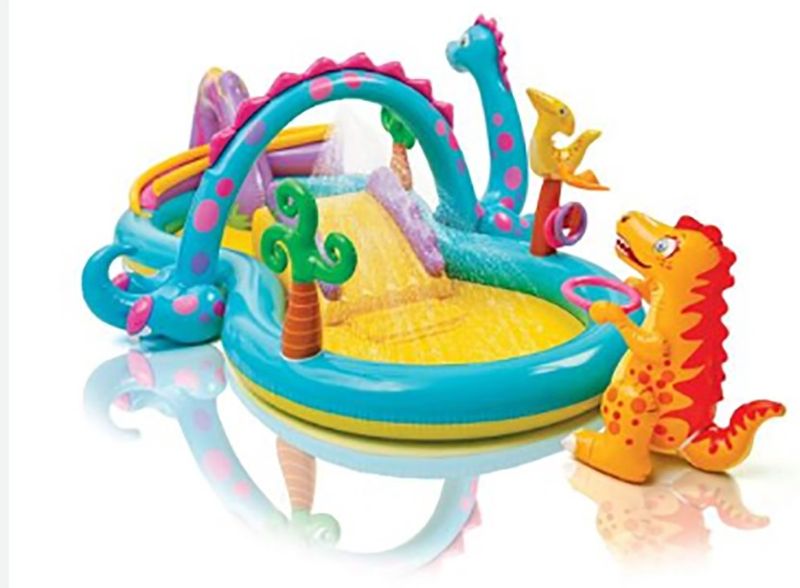 Dinosaur Inflatable Water Play Center, Multicolor