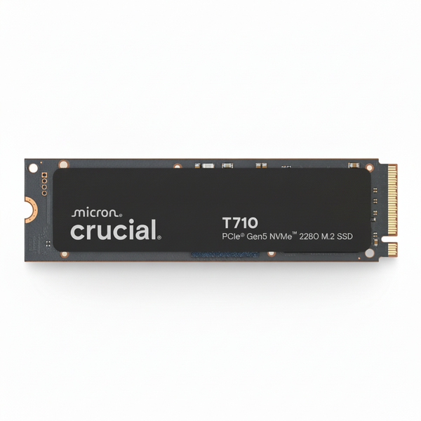 Crucial 2TB M.2 NVMe Gen5 SSD with Heatsink - 14,900 MB/s Read Speed