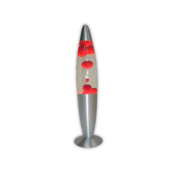 Brightstar TL108 Red And Clear Table Lava Lamp