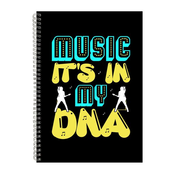It_s In My DNA Notebook Music Gift Idea A4 Notepad 146