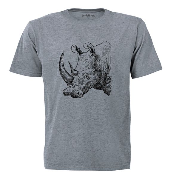 Rhino Sketch - Adults - T-Shirt