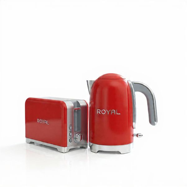 Royal Homeware 1.7L Milano Breakfast Set - Kettle &amp; Toaster
