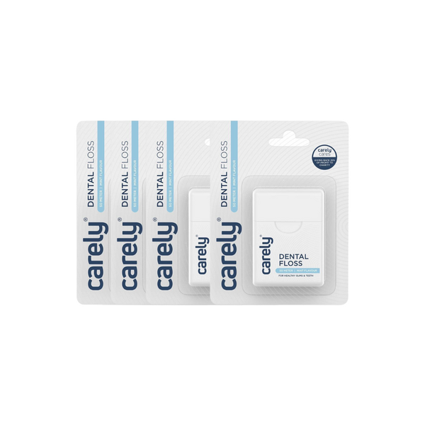 Carely Dental Floss - Mint - 50m (4 Pack)