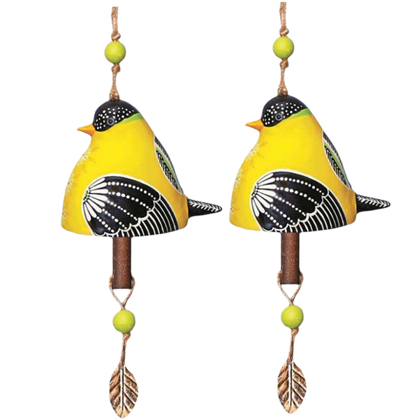Gold Sparrow Birdsong Bell Hanging Resin Handicraft Wind Chime