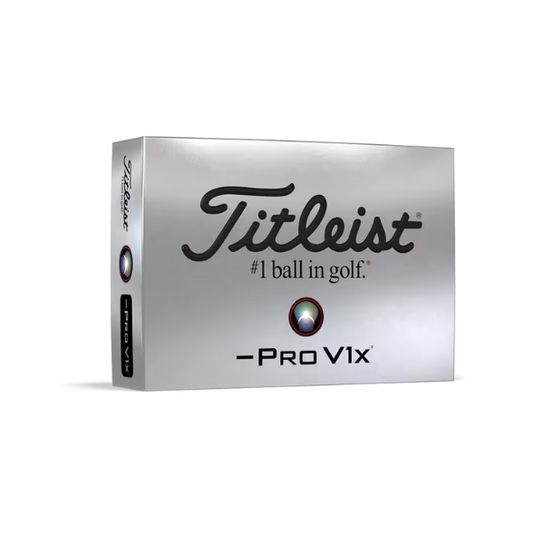 Titleist ProV1X Left Dash Golf Balls - - Pack of 12