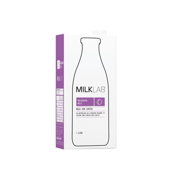 MILKLAB Macadamia Milk 8 x 1ltr - The Ultimate Macadamia Milk for Coffee