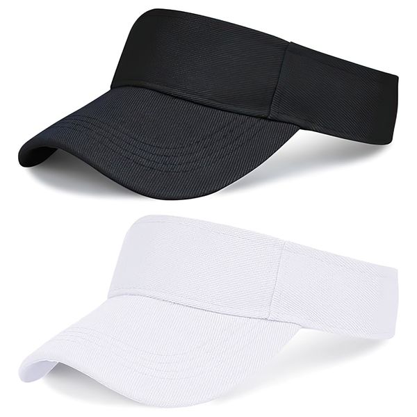 QYNIAL Adjustable Sport Wear Athletic Visor Sun Sports Hat Women &amp; Men 2Pcs