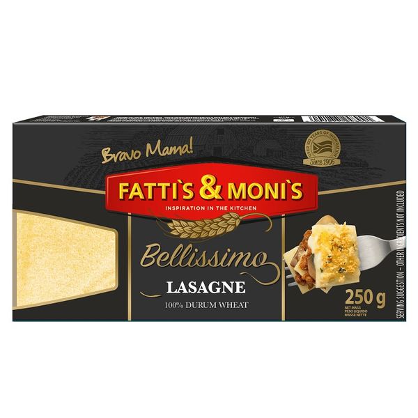 Fatti's &amp; Moni's Bellissimo Lasagne Sheets - 3 x 250g