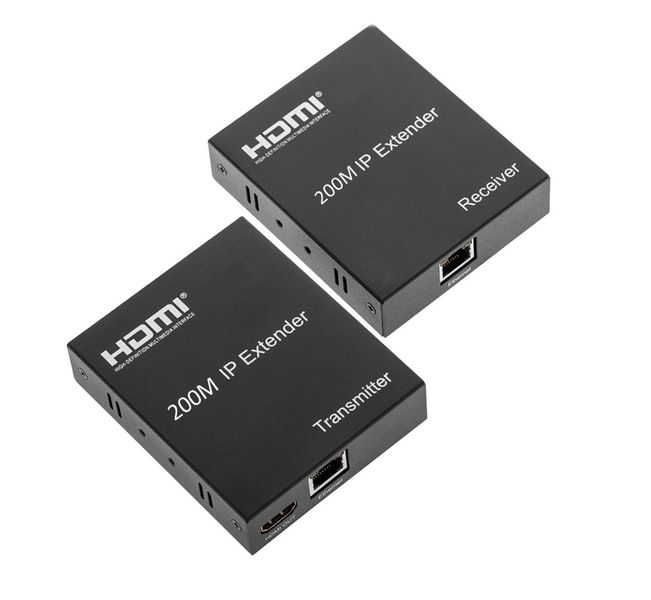 ZATECH 200M HDMI IP Extender Over CAT5e/6 Ethernet - Full HD, Plug &amp; Play