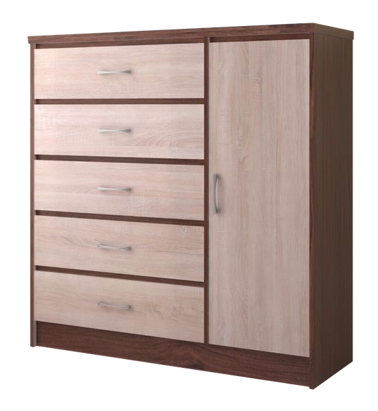 Chest of Drawer / Mini- Robe – Brown / Oak