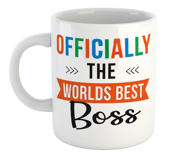 Officially The Boss Manager Supervisor Birthday Christmas Gift Mug