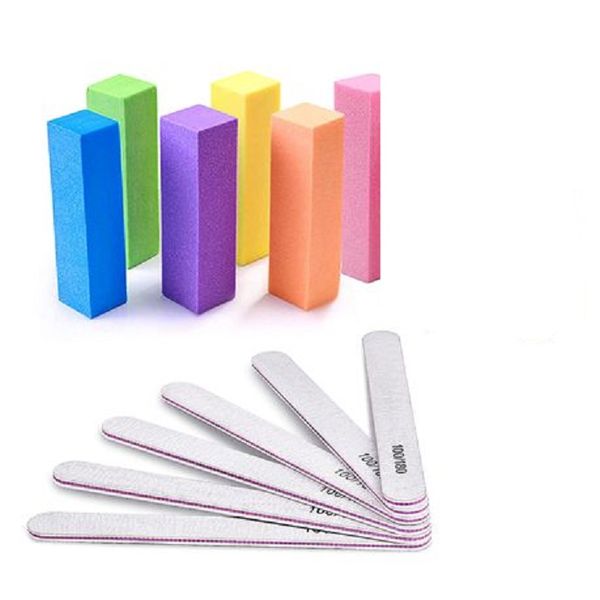 Quality Nail Buffers Set of 6 &amp; Nail Files Set of 6 - Manicure Essentials
