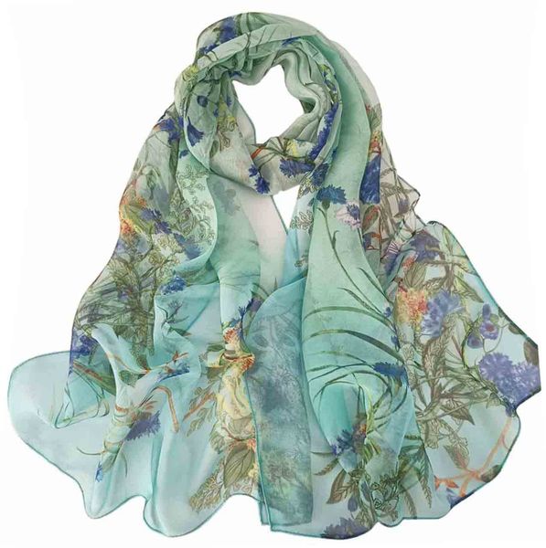 Scarfs for Women Lightweight Scarves Sheer Scarfs Shawls Wraps -Leaves
