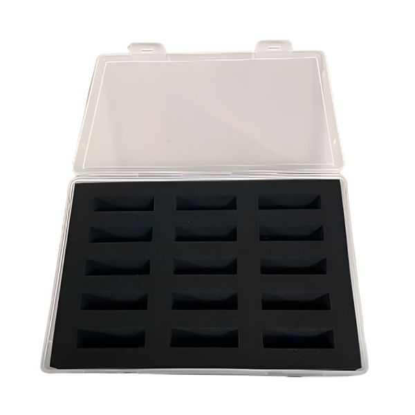 32x23.5x5 cm PP Storage Box for Scale Diecast Cars - Transparent