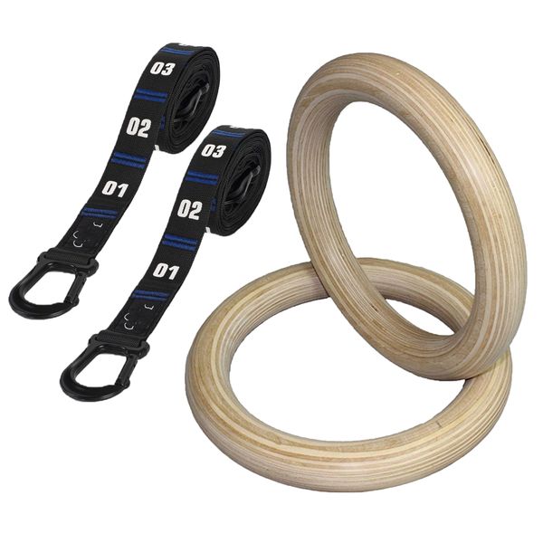 Gymnastics Wooden Fitness Rings