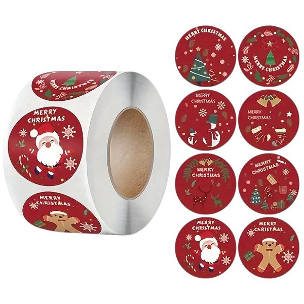 Merry Christmas 500 Pcs Stickers