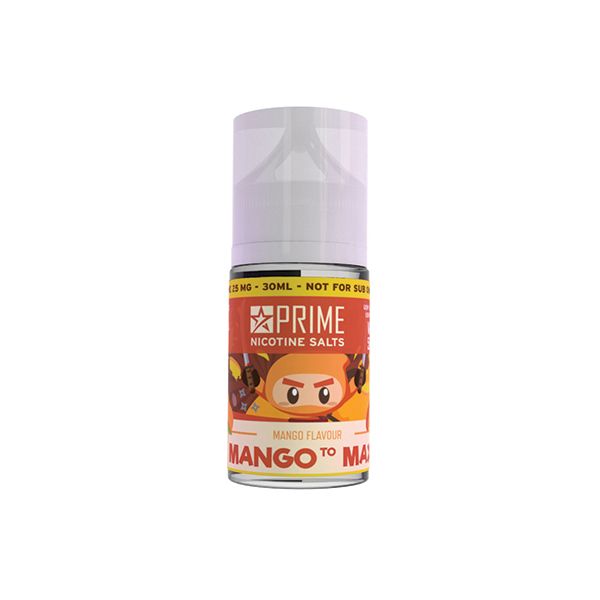 30ml Prime Nicotine Salts Vape Juice 25MG - Mango to the Max
