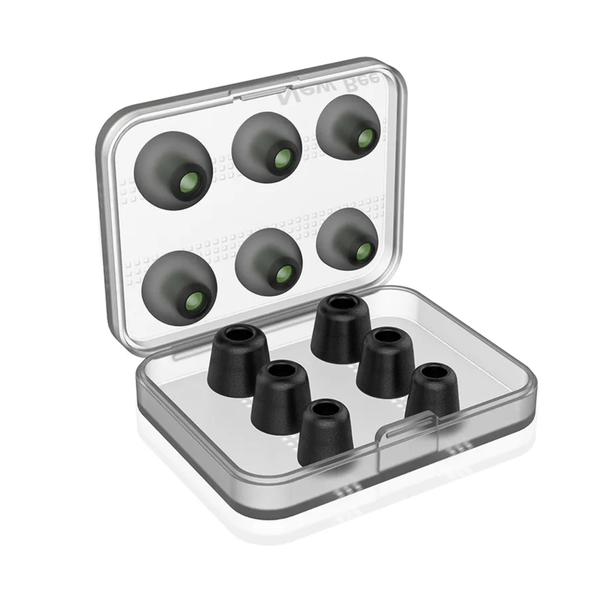 New Bee - Memory Foam &amp; Silicone Eartips Mixed Pack - S/M/L - Black