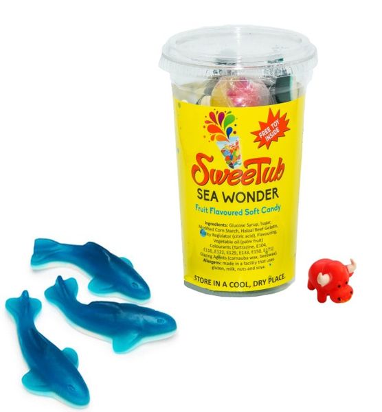 SweeTub Sea Wonder - Soft Gums - With Collectors Toy Inside - Pack of 6