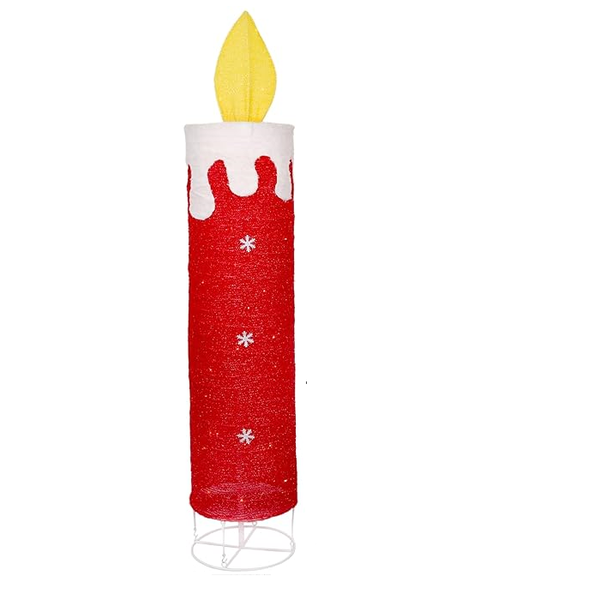 3D Christmas Lighted Decoration Candle