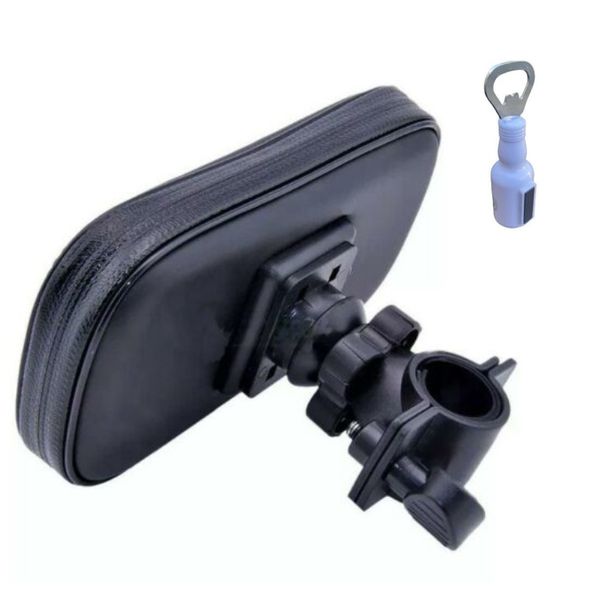 Weather Resistant Bicycle Smart Phone Stand with Bottle Opener