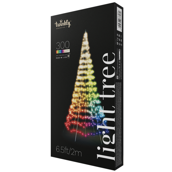 Twinkly 3D Light Tree - App Controlled LED - 300 LED 2M/ 6.5ft
