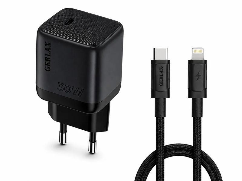 30W Fast Charger USB-C to Lightning Cable Compatible iPhone iPad PD