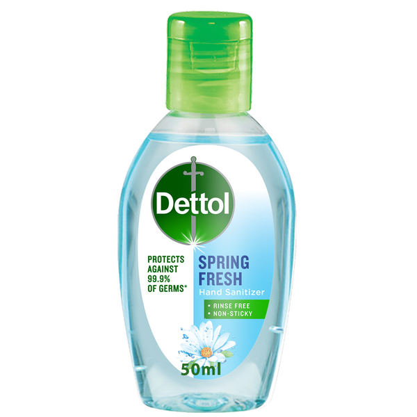 Dettol 50ml, Hand Sanitiser, Spring Fresh