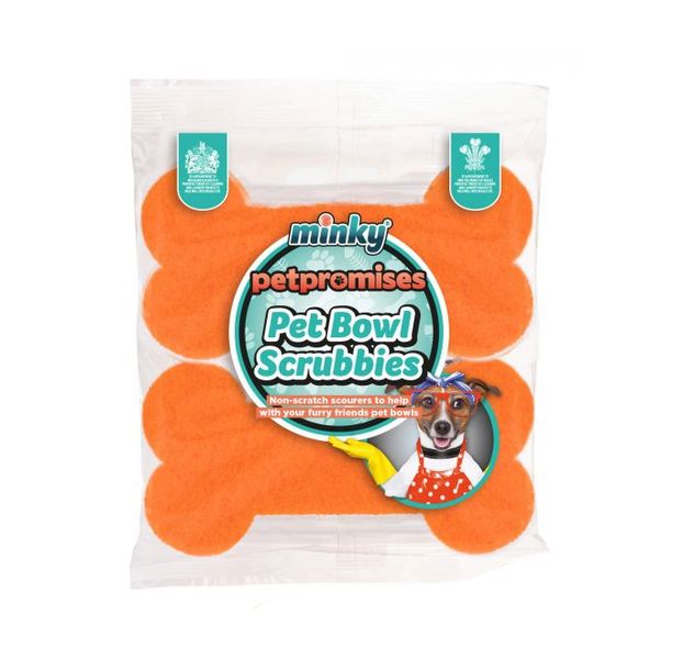 Minky Pet Bowl Scrubbies 2-Pack