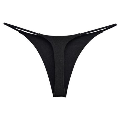 Womens Underwear 3 Pack Solid Color Casual Seamless Silk Thong Comfortable  Thin Low Waisted Underwear Women