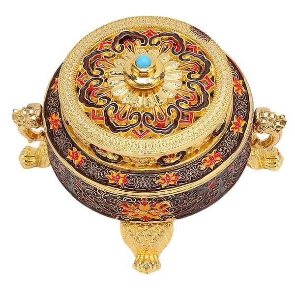 Antique Red Incense Burner Lid for Decoration