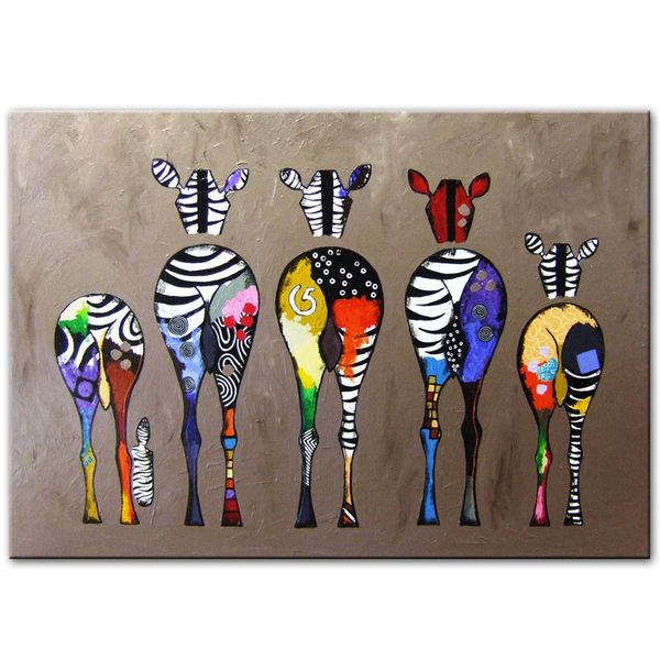 Canvas Wall Art - Zebra Abstract Artwork