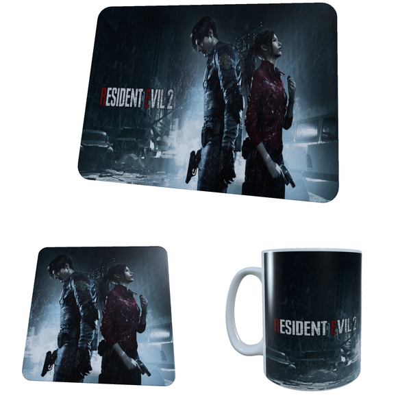 Resident Evil 2 - Aesthetic - Coffee Mug, Coaster and Mouse Pad Combo