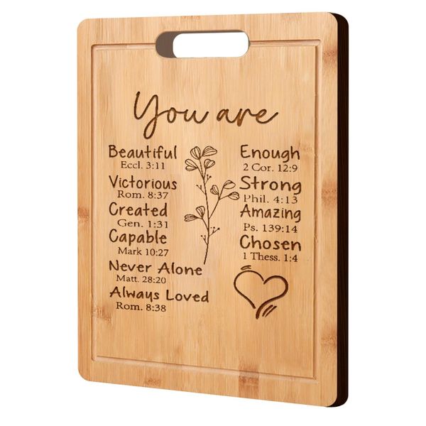 Bamboo Cutting Board Gifts for Women Birthday Appreciation Gift for Women