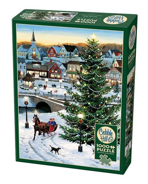Cobble Hill Village Tree 1000 Piece Puzzle
