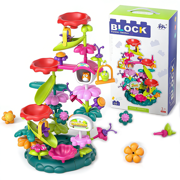 Flower Garden Building Toys 64P, Girl Toys, 3-6 Year Old Girl Birthday Gift