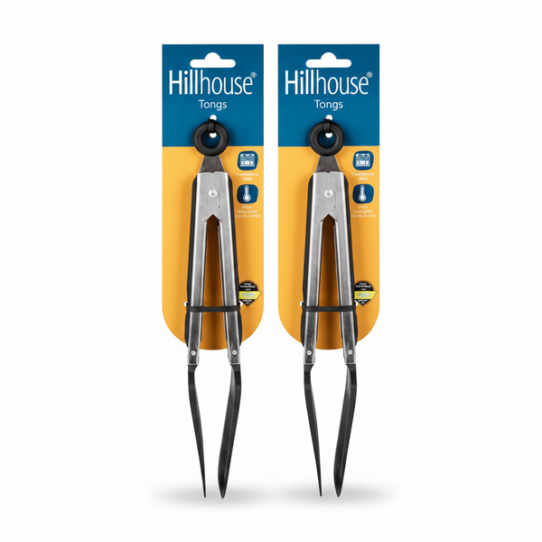 Hillhouse 26cm Nylon Serving Tongs - Heat-Resistant, Locking - 2 Pack